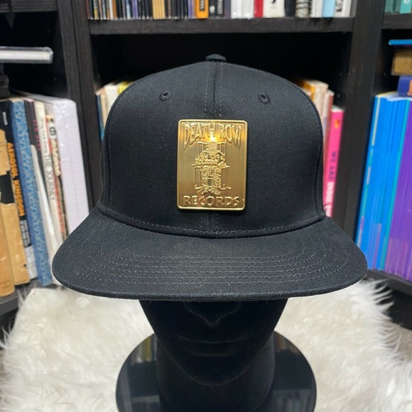 Death Row Records Emblem Logo Snapback Hat "NWT" Deathrow Records - Picture 1 of 4